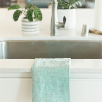 Stone Washed Linen Tea Towel Default TriadCommerceInc   