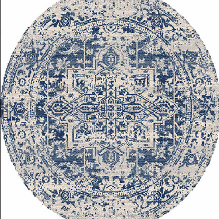 Rachel Navy Area Rug Rugs TriadCommerceInc 5'3" Round