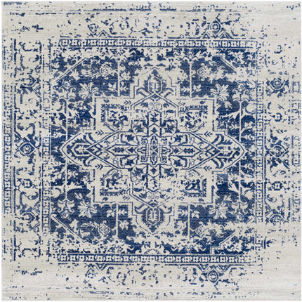 Rachel Navy Area Rug Rugs TriadCommerceInc 6'7" Square