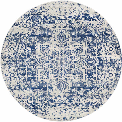Rachel Navy Area Rug Rugs TriadCommerceInc 7'10" Round