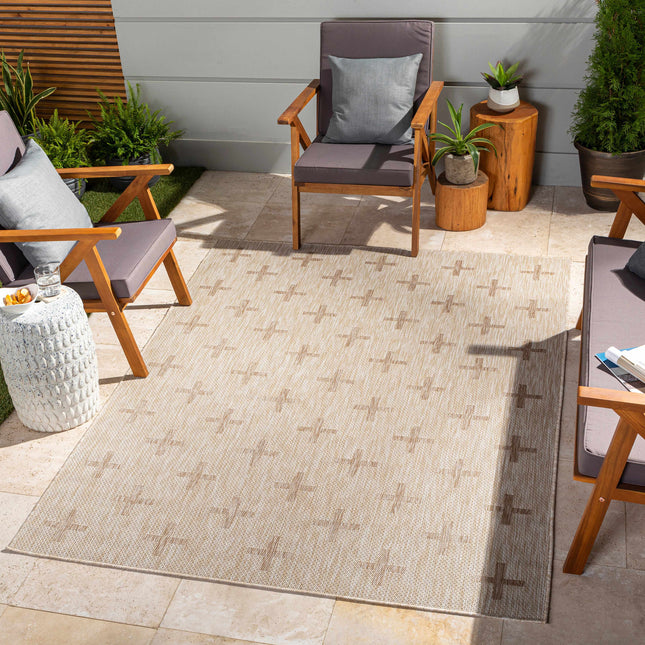 Limbo Beige Outdoor Area Rug Rugs TriadCommerceInc
