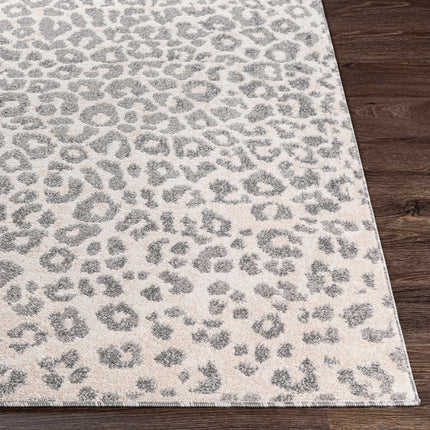 Beige Liversedge Leopard Print Area Rug Rugs TriadCommerceInc 5'3" x 7' Rectangle