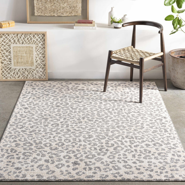 Beige Liversedge Leopard Print Area Rug Rugs TriadCommerceInc