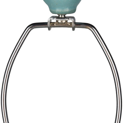 Fischer Traditional Teal Table Lamp Lighting TriadCommerceInc