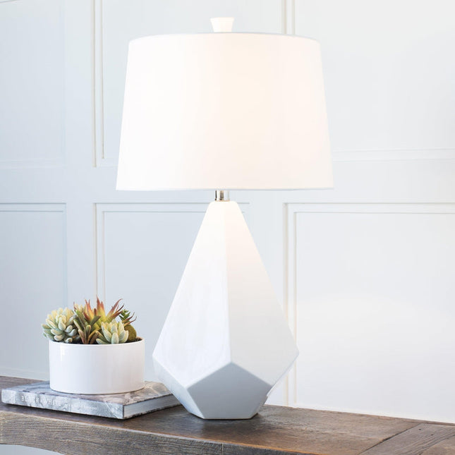 Weber Modern White Table Lamp Lighting TriadCommerceInc