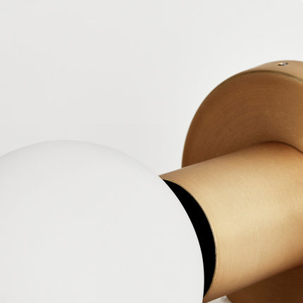 Lochan Wall Light in Brass + Sphere III Wall Lights TriadCommerceInc