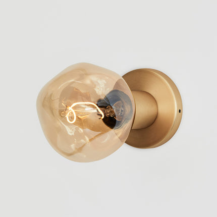 Lochan Wall Light in Brass + Voronoi I Wall Lights TriadCommerceInc Brass