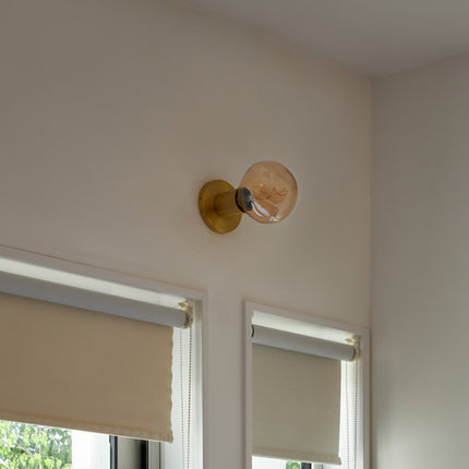 Lochan Wall Light in Brass + Voronoi I Wall Lights TriadCommerceInc