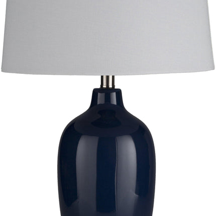 Mariazell Traditional Navy Table Lamp Lighting TriadCommerceInc 27"H x 15"W x 15"D