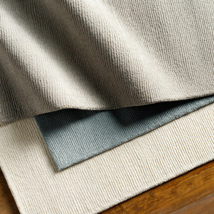 Brockton Solid Wool Gray Area Rug Rugs TriadCommerceInc