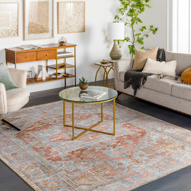 Rust Maayon Washable Rug Rugs TriadCommerceInc
