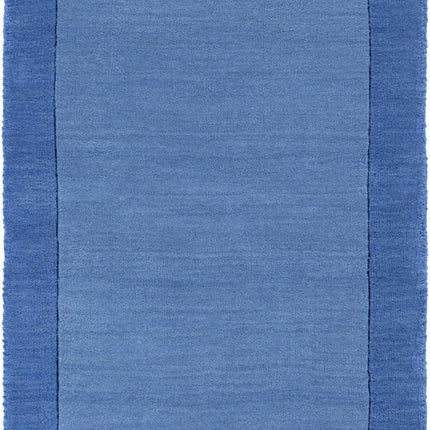 Macedon Blue Bordered Wool Rug Rugs TriadCommerceInc 2' x 3' Rectangle