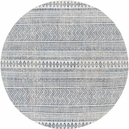 Madras Green All Over Performance Rug Rugs TriadCommerceInc 6'7" Round