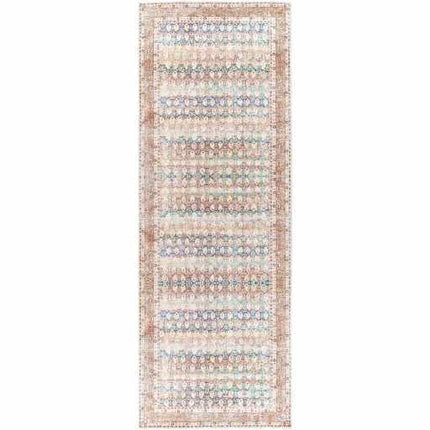 Rust Maligaya Distressed Washable Area Rug - Clearance Rugs TriadCommerceInc 2'7" x 7'3" Runner