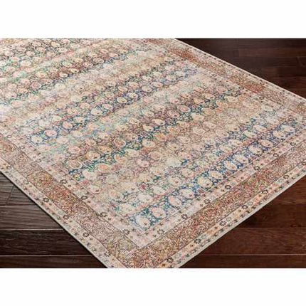 Rust Maligaya Distressed Washable Area Rug - Clearance Rugs TriadCommerceInc