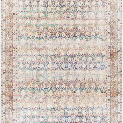 Rust Maligaya Distressed Washable Area Rug - Clearance Rugs TriadCommerceInc