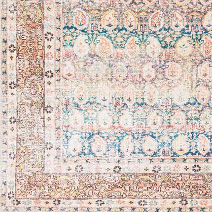 Rust Maligaya Distressed Washable Area Rug - Clearance Rugs TriadCommerceInc
