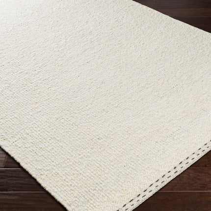 Yaniklar Cream Flat Woven Wool Rug Rugs TriadCommerceInc