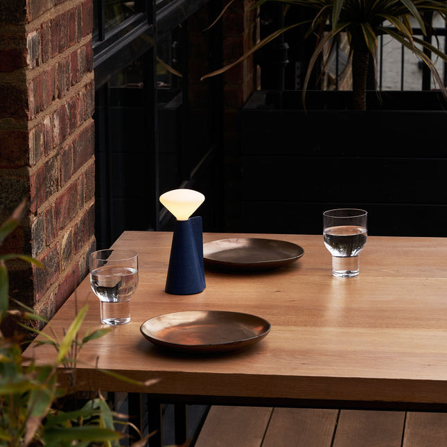 Mantle Portable Lamp in Cobalt Blue Home Decor > Lighting > Lamp > Table Lamps TriadCommerceInc