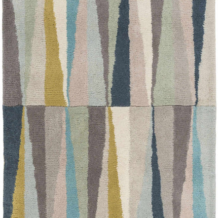 Mathiston Geometric Triangles Wool Rug Rugs TriadCommerceInc 2'6" x 8' Runner