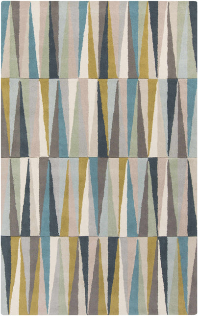 Mathiston Geometric Triangles Wool Rug Rugs TriadCommerceInc 5' x 8' Rectangle