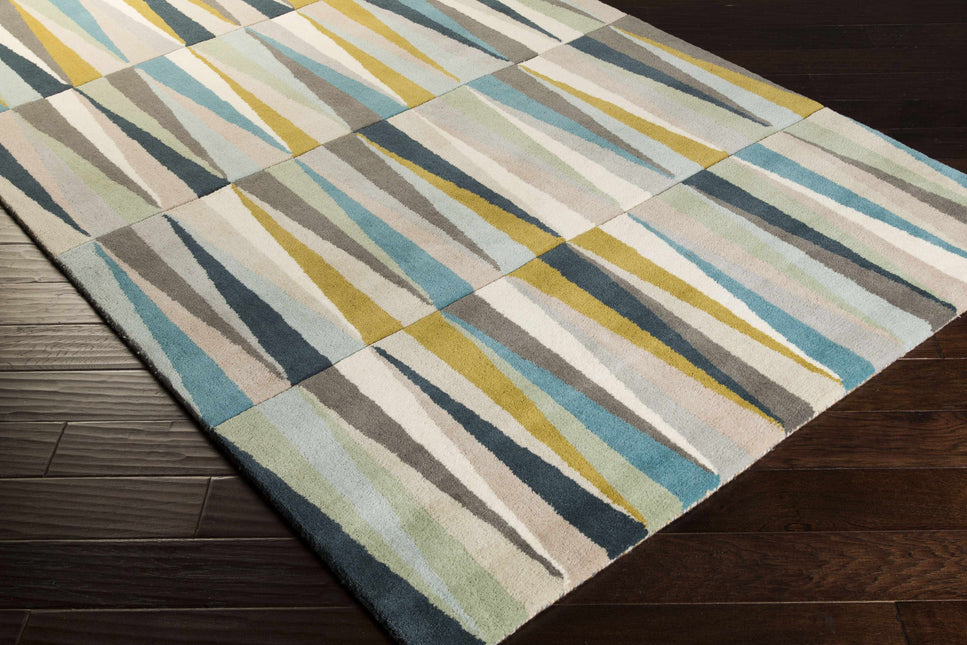 Mathiston Geometric Triangles Wool Rug Rugs TriadCommerceInc