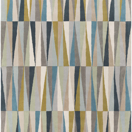 Mathiston Geometric Triangles Wool Rug Rugs TriadCommerceInc 8' x 11' Rectangle