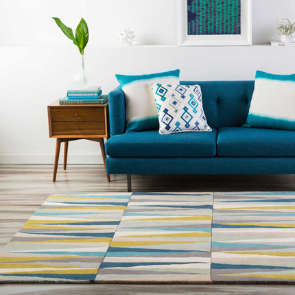 Mathiston Geometric Triangles Wool Rug Rugs TriadCommerceInc
