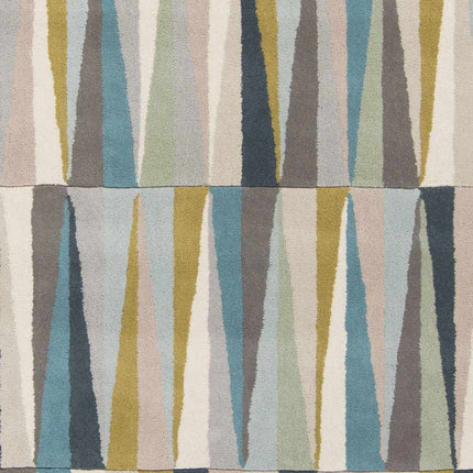 Mathiston Geometric Triangles Wool Rug Rugs TriadCommerceInc