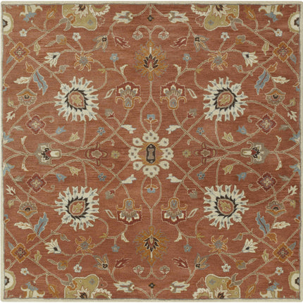 Logville Hand Tufted Rust 1119 Wool Rug Rugs TriadCommerceInc 8' Square