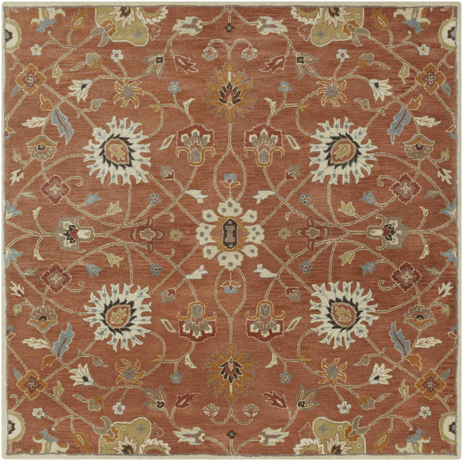 Logville Hand Tufted Rust 1119 Wool Rug Rugs TriadCommerceInc 8' Square