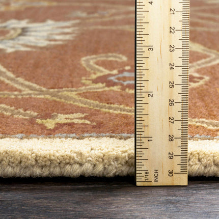 Logville Hand Tufted Rust 1119 Wool Rug Rugs TriadCommerceInc