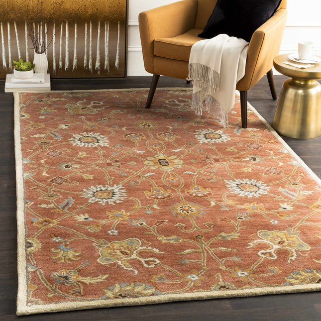 Logville Hand Tufted Rust 1119 Wool Rug Rugs TriadCommerceInc