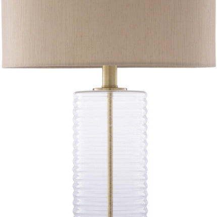 Hornstein Modern Beige Table Lamp Home Decor > Lighting > Lamp > Table Lamps TriadCommerceInc 26.5"H x 14"W x 14"D