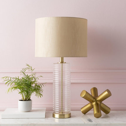 Hornstein Modern Beige Table Lamp Home Decor > Lighting > Lamp > Table Lamps TriadCommerceInc