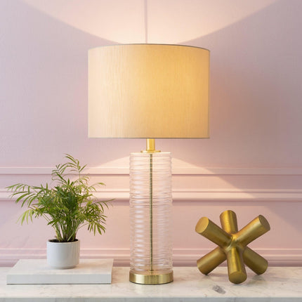 Hornstein Modern Beige Table Lamp Home Decor > Lighting > Lamp > Table Lamps TriadCommerceInc