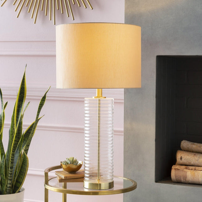 Hornstein Modern Beige Table Lamp Home Decor > Lighting > Lamp > Table Lamps TriadCommerceInc