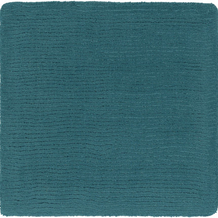 Brockton Solid Wool Teal Area Rug Rugs TriadCommerceInc