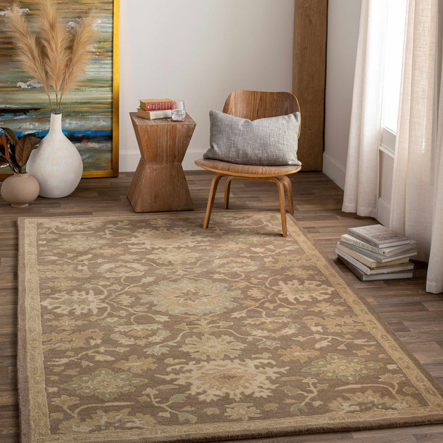 Hazen 1149 Beige Wool Rug Rugs TriadCommerceInc