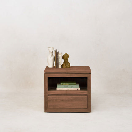 Sofita Wood Nightstand - Mocha End Tables TriadCommerceInc