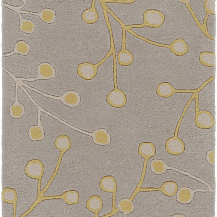 Elsu Mustard Wool Area Rug Rugs TriadCommerceInc 2' x 3' Rectangle