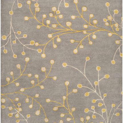 Elsu Mustard Wool Area Rug Rugs TriadCommerceInc 5' x 8' Rectangle