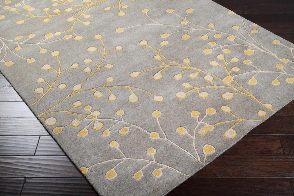 Elsu Mustard Wool Area Rug Rugs TriadCommerceInc