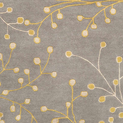 Elsu Mustard Wool Area Rug Rugs TriadCommerceInc