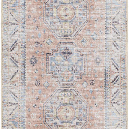 Morcott Peach Washable Area Rug Rugs TriadCommerceInc 2'7" x 10' Runner