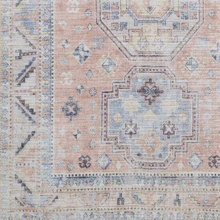 Morcott Peach Washable Area Rug Rugs TriadCommerceInc
