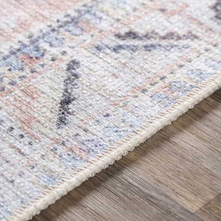 Morcott Peach Washable Area Rug Rugs TriadCommerceInc