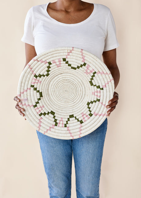 Mosaic Sunburst Wall Basket Wall Basket TriadCommerceInc