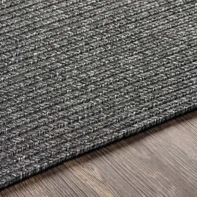 Black Braided Faux Jute Rug Rugs TriadCommerceInc