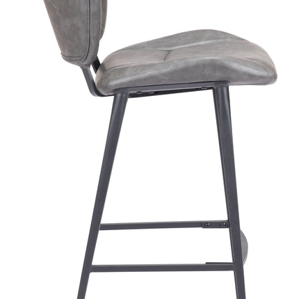 Terrence Barstool Vintage Gray Barstools TriadCommerceInc   